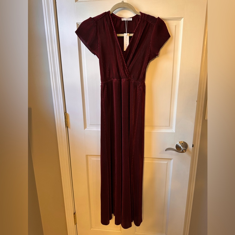 Baltic born youth Burgundy Maxi Dress